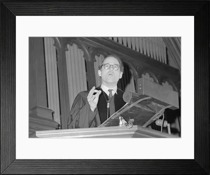 Framed Print : William Sloan Coffin Preaches Framed Print : William Sloan Coffin Preaches