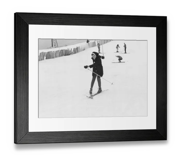 Framed Print : Sister Mary Luke Skiing Framed Print : Sister Mary Luke Skiing