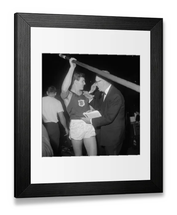 Framed Print : Bob Seagren Holding Vault Pole Framed Print : Bob Seagren Holding Vault Pole