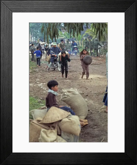 Framed Print : Hue Refugees Framed Print : Hue Refugees