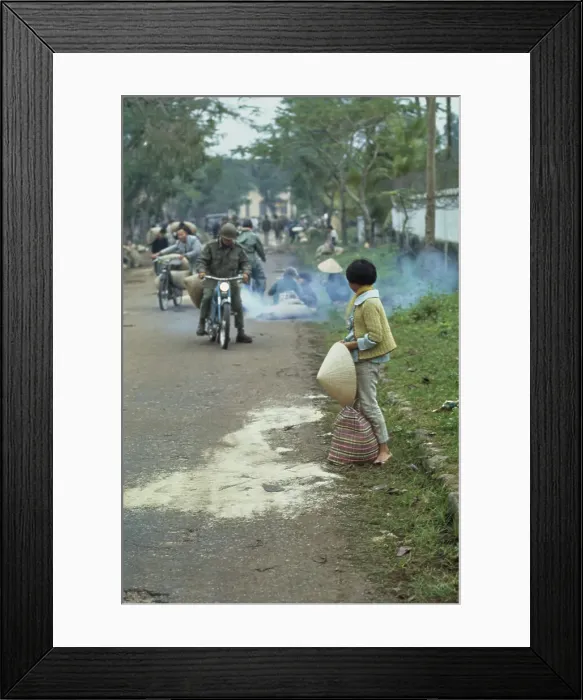 Framed Print : Hue Refugees Framed Print : Hue Refugees