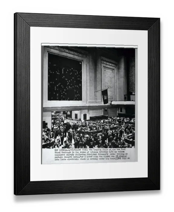 Framed Print : Trading Floor of New York Stock Exchange Framed Print : Trading Floor of New York Stock Exchange