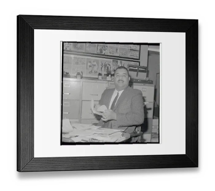 Framed Print : Roy Campanella Posing for Photograph Framed Print : Roy Campanella Posing for Photograph