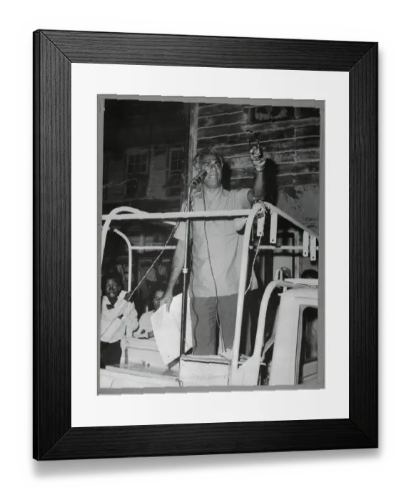 Framed Print : Cheddi Jagan Addressing Rally Framed Print : Cheddi Jagan Addressing Rally