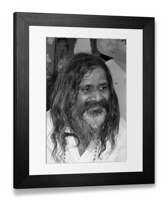 Framed Print : Maharishi Mahesh Yogi in an Airport Lounge Framed Print : Maharishi Mahesh Yogi in an Airport Lounge