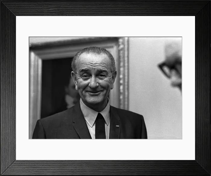 Framed Print : President Lyndon B. Johnson Smiling Framed Print : President Lyndon B. Johnson Smiling