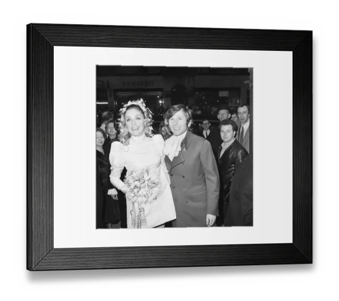Framed Print : Sharon Tate and Roman Polanski Framed Print : Sharon Tate and Roman Polanski