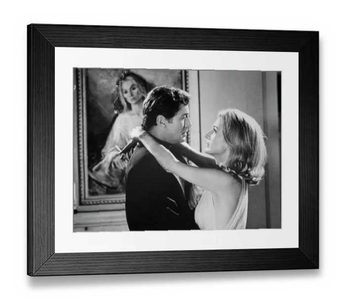Framed Print : Lee Radziwill Embracing Farley Granger