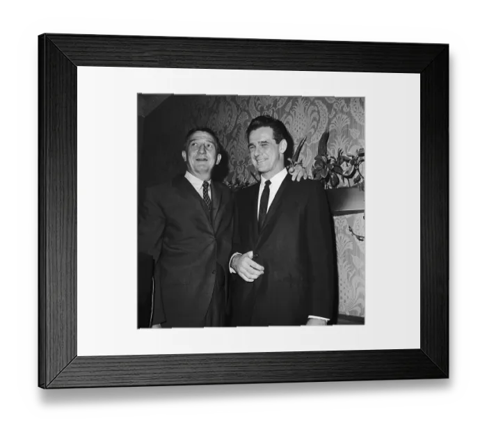 Framed Print : Lou Spadial Introduces Coach Dick Nolan Framed Print : Lou Spadial Introduces Coach Dick Nolan