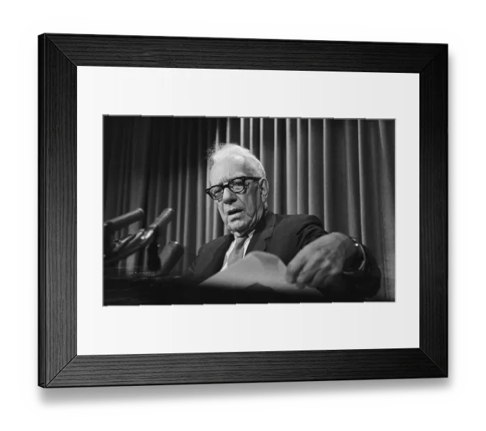 Framed Print : Senator George Aiken Making a Speech Framed Print : Senator George Aiken Making a Speech