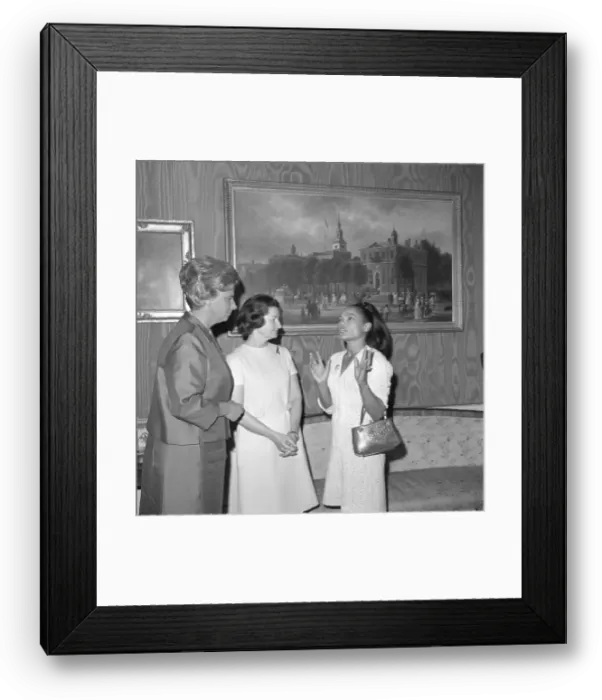 Framed Print : Lady Bird Johnson and Eartha Kitt Framed Print : Lady Bird Johnson and Eartha Kitt