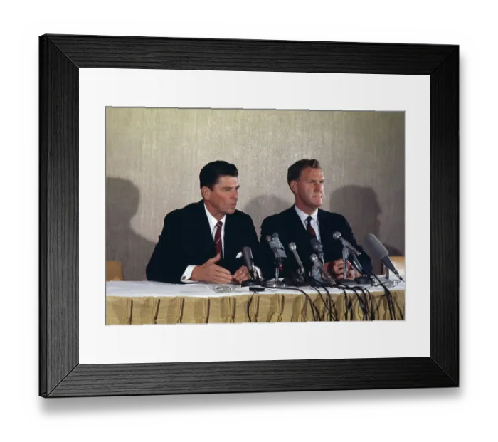 Framed Print : Ronald Reagan And Raymond Shafer Framed Print : Ronald Reagan And Raymond Shafer