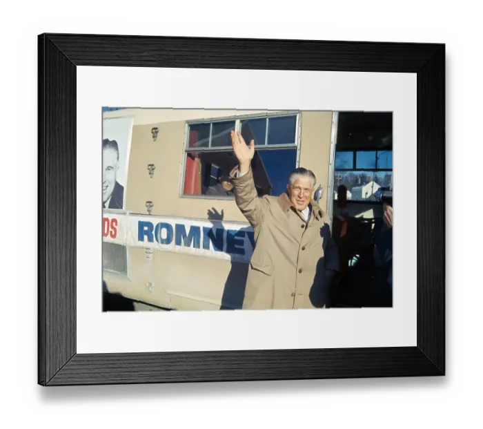 Framed Print : George George Greeting Supporters from Afar Framed Print : George George Greeting Supporters from Afar