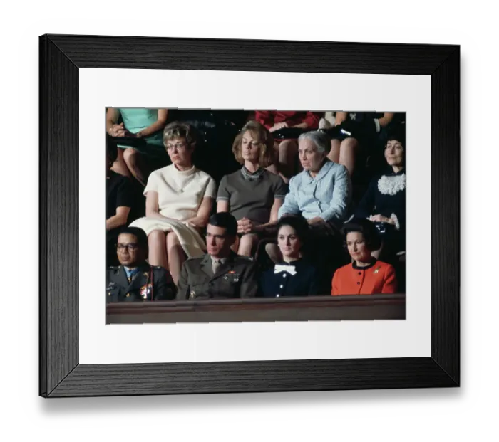 Framed Print : Johnson Family At State Of The Union Address