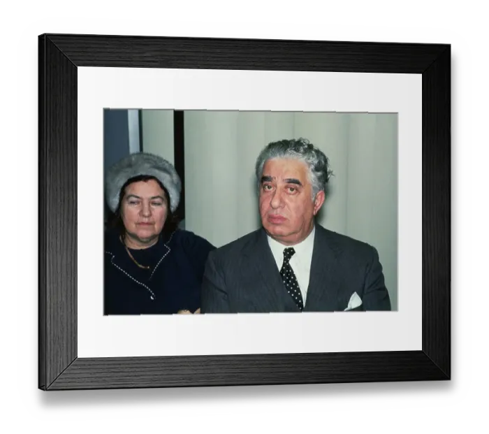 Framed Print : Aram Khachaturian and Nina Makarova Framed Print : Aram Khachaturian and Nina Makarova