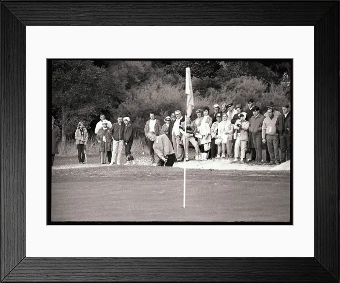 Framed Print : Jack Nicklaus Playing Golf in Sand Trap Framed Print : Jack Nicklaus Playing Golf in Sand Trap