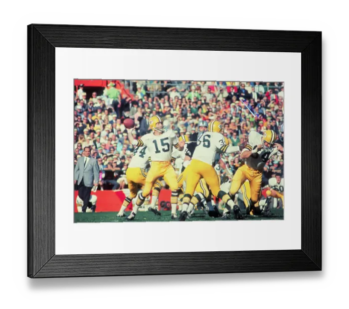 Framed Print : Bart Starr Passing the Ball Framed Print : Bart Starr Passing the Ball