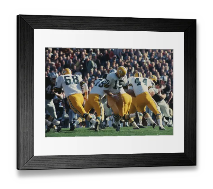 Framed Print : Bart Starr Handing off the Ball Framed Print : Bart Starr Handing off the Ball