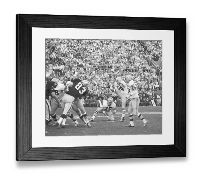 Framed Print : Don Chandler Kicking Field Goal Framed Print : Don Chandler Kicking Field Goal