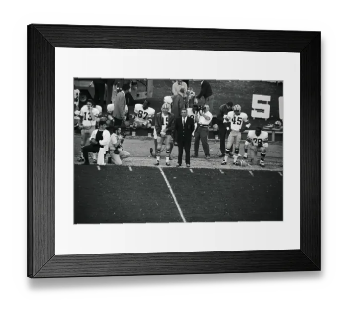 Framed Print : Bart Starr Nursing His Thumb Framed Print : Bart Starr Nursing His Thumb