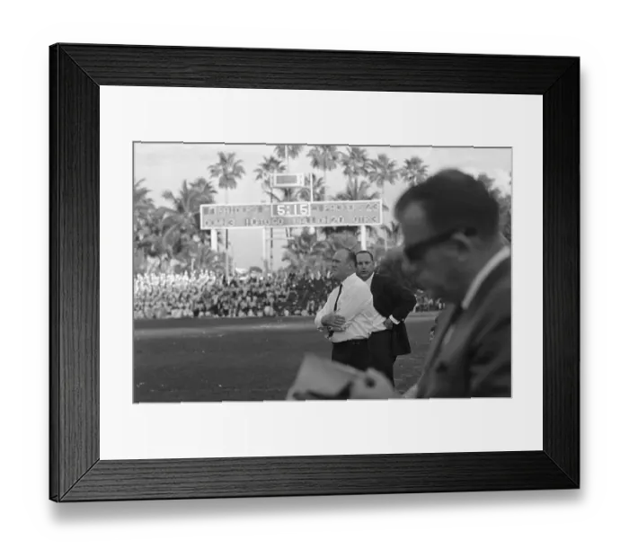 Framed Print : Coach John Rauch Looking Disappointed Framed Print : Coach John Rauch Looking Disappointed