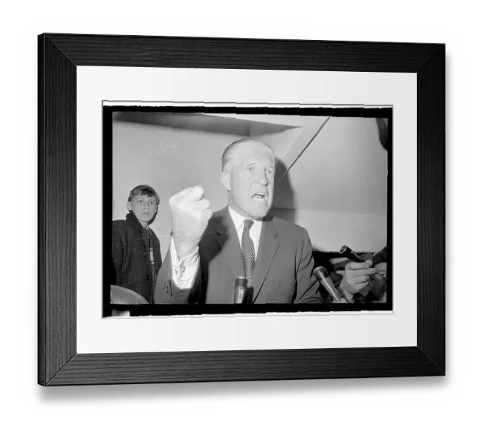 Framed Print : George Romney Speaking Passionately Framed Print : George Romney Speaking Passionately