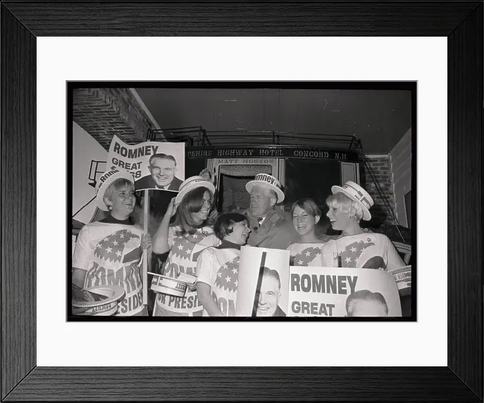 Framed Print : Governor George Romney at Press Site Framed Print : Governor George Romney at Press Site