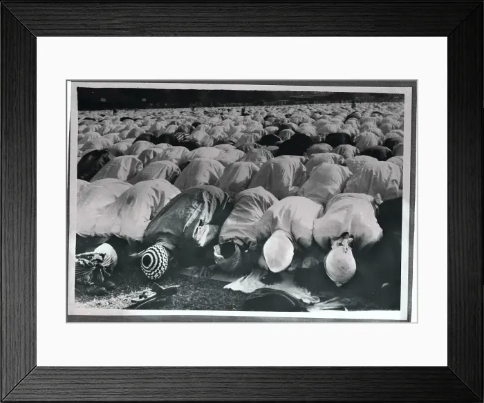 Framed Print : Worshippers Praying Together Framed Print : Worshippers Praying Together