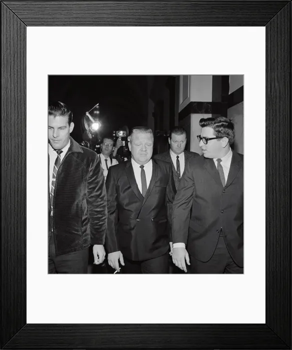 Framed Print : James Hicks Ignoring Reporters Framed Print : James Hicks Ignoring Reporters