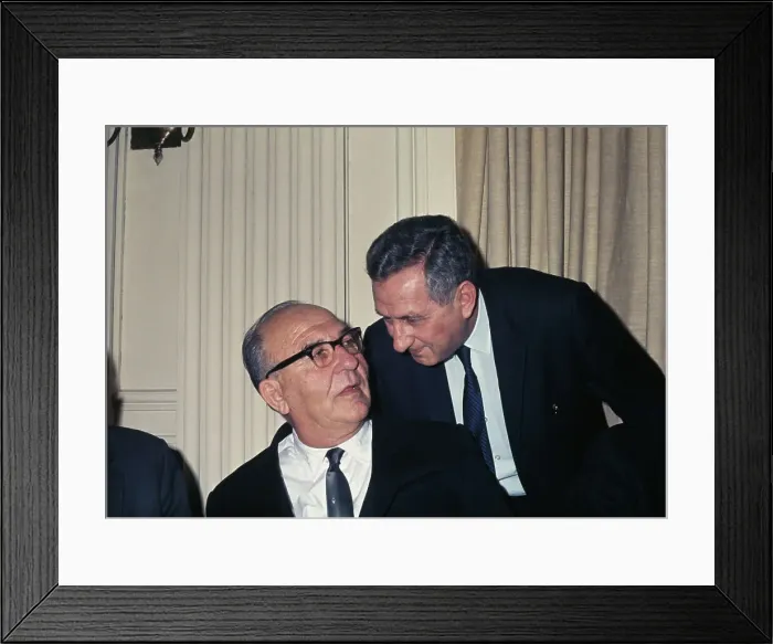 Framed Print : Gideon Rafael And Levi Eshkol
