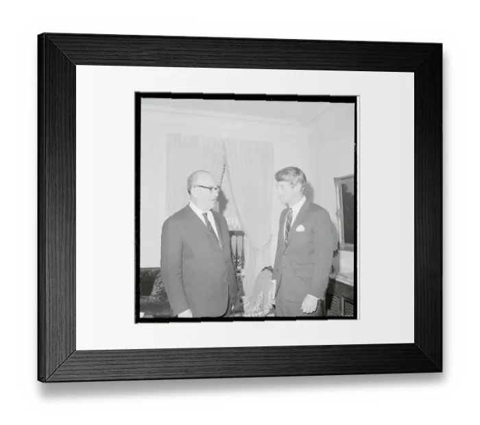 Framed Print : Robert Kennedy Speaking With Levi Eshkol Framed Print : Robert Kennedy Speaking With Levi Eshkol