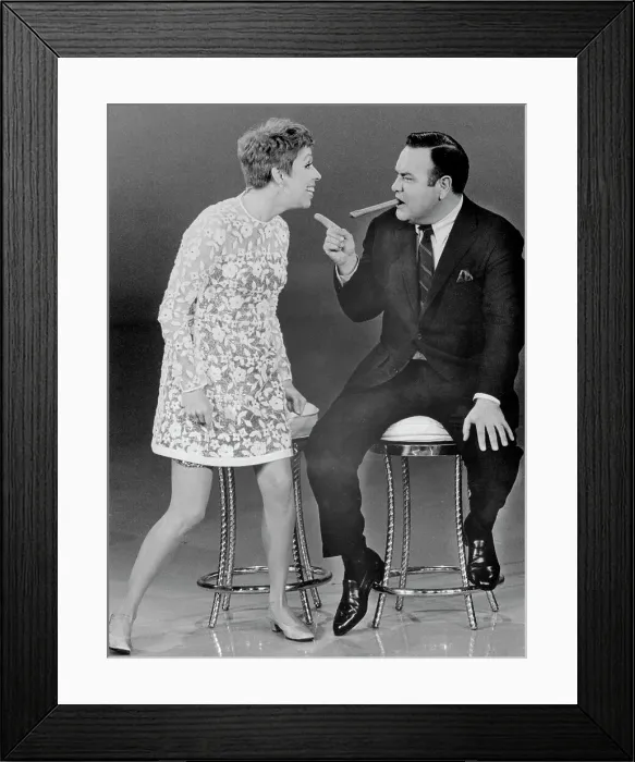 Framed Print : Carol Burnett Joking with Jonathan Winters Framed Print : Carol Burnett Joking with Jonathan Winters