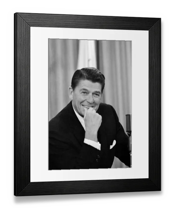 Framed Print : Portrait of Ronald Reagan Framed Print : Portrait of Ronald Reagan