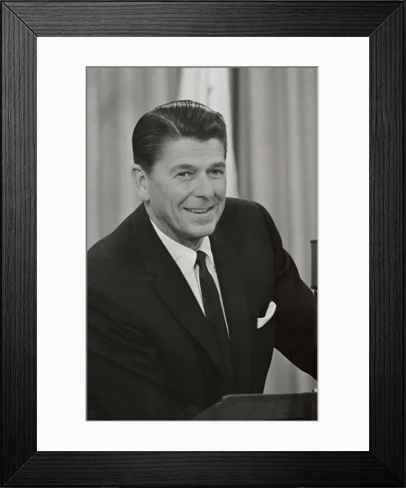 Framed Print : Portrait of Ronald Reagan Framed Print : Portrait of Ronald Reagan
