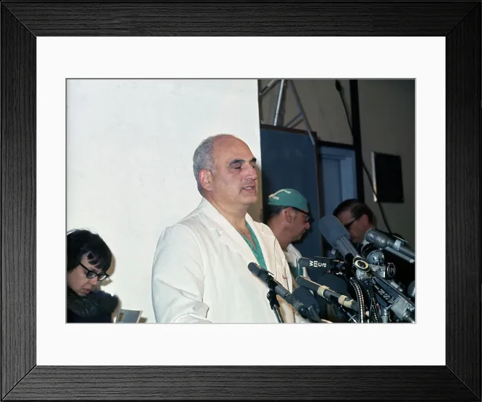 Framed Print : Dr Adrian Kantrowitz Framed Print : Dr Adrian Kantrowitz