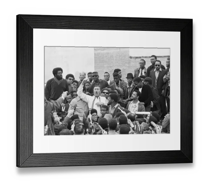 Framed Print : Adam Clayton Powell Speaking, Hand Raised Framed Print : Adam Clayton Powell Speaking, Hand Raised