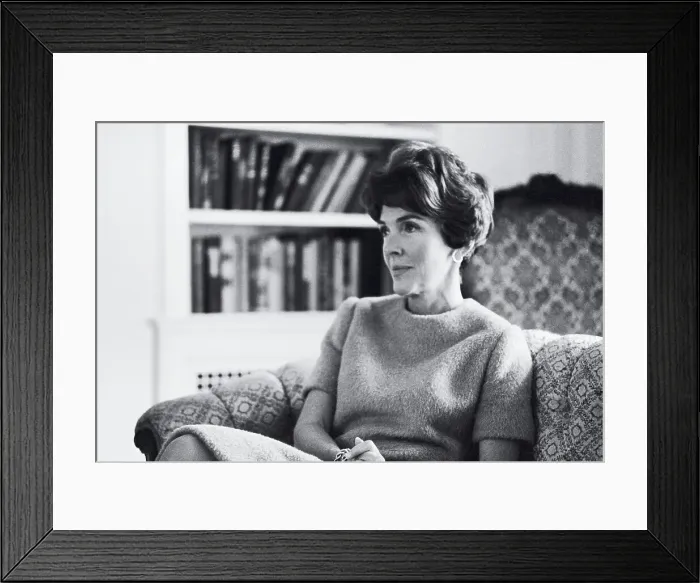 Framed Print : Nancy Reagan Interview Framed Print : Nancy Reagan Interview