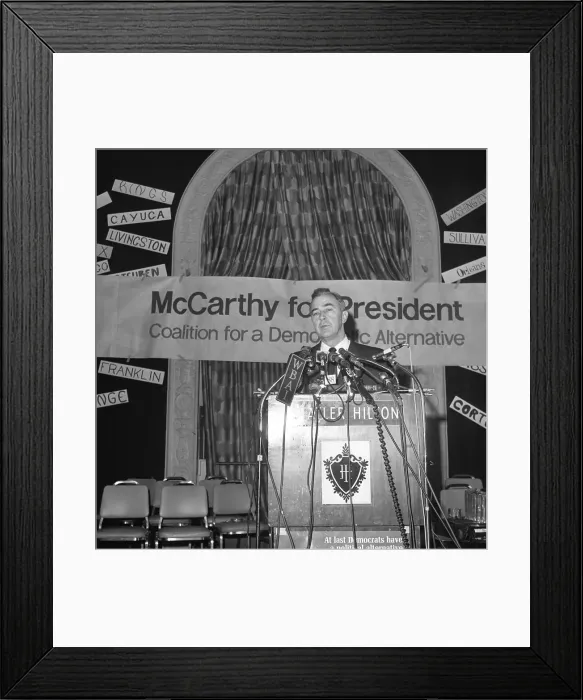 Framed Print : Eugene McCarthy Speaking at Podium Framed Print : Eugene McCarthy Speaking at Podium