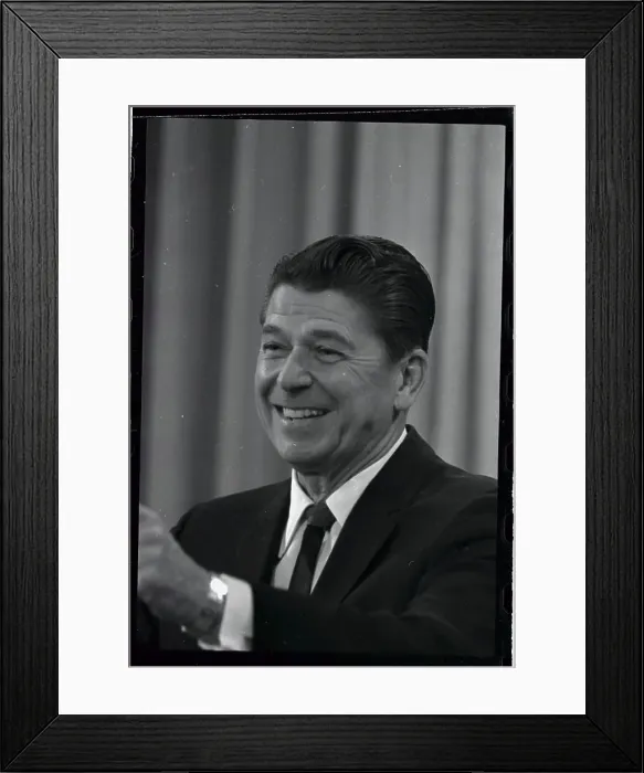 Framed Print : Reagan a Year after Taking Governor's Oath