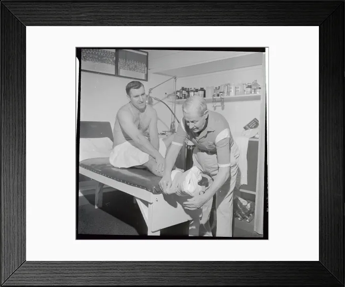Framed Print : Floyd Smith Being Treated by Harry Watmuff Framed Print : Floyd Smith Being Treated by Harry Watmuff