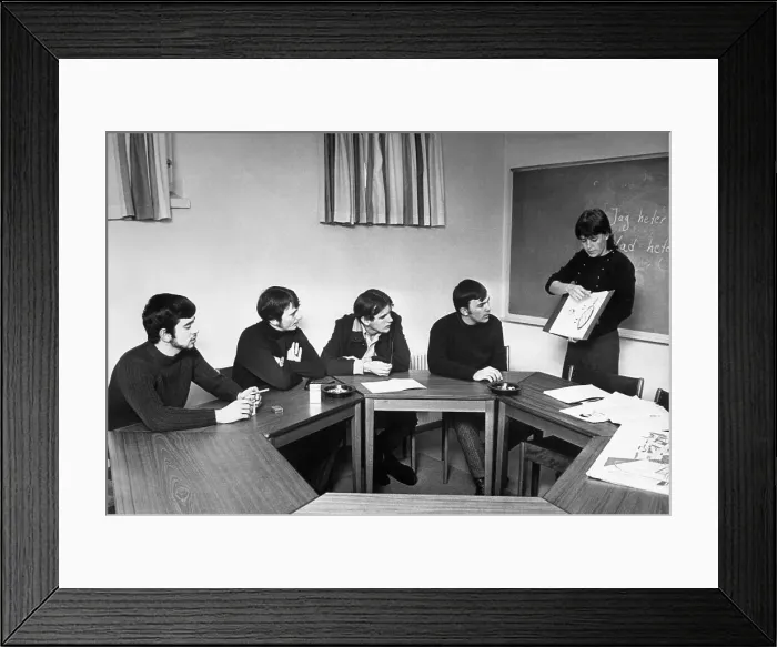 Framed Print : Language Lesson for American Deserters Framed Print : Language Lesson for American Deserters