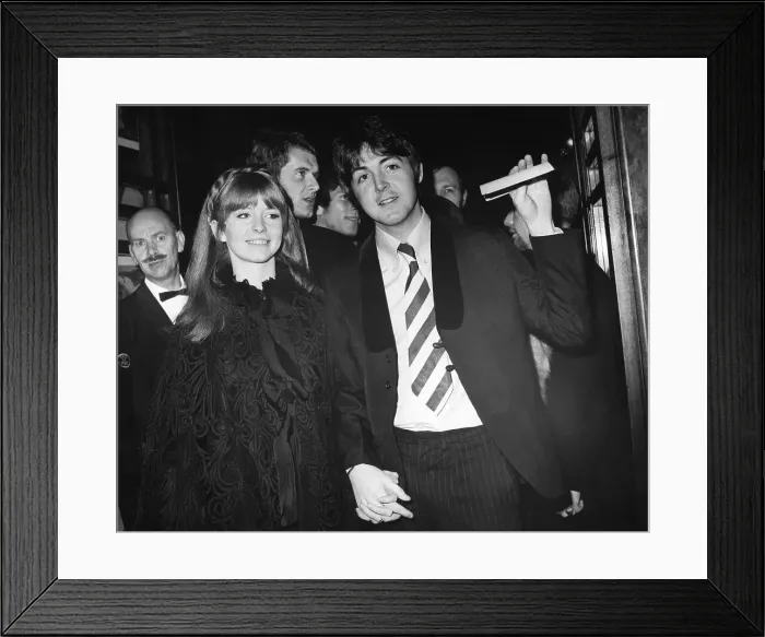 Framed Print : Paul McCartney and Jane Asher at Movie Premier Framed Print : Paul McCartney and Jane Asher at Movie Premier