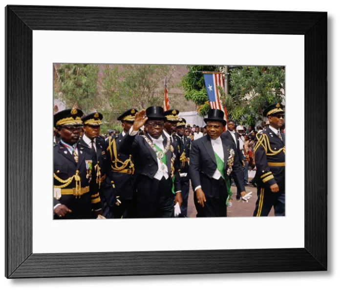 Framed Print : William Tubman Marching in Parade Framed Print : William Tubman Marching in Parade