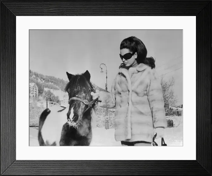 Framed Print : Ira Von Furstenburg with Pony Framed Print : Ira Von Furstenburg with Pony