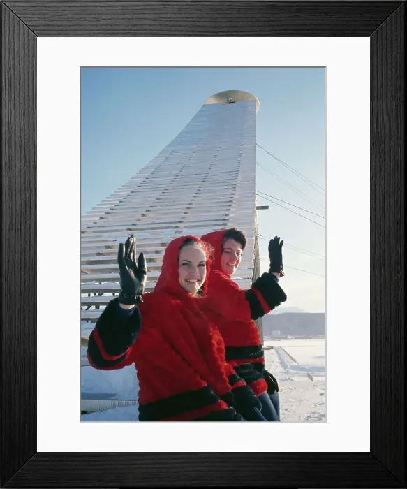 Framed Print : Winter Olympic Hostesses Framed Print : Winter Olympic Hostesses