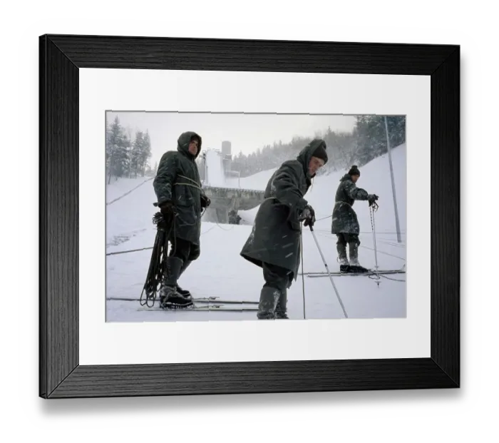 Framed Print : Preparing The Slope, Winter Olympics Framed Print : Preparing The Slope, Winter Olympics