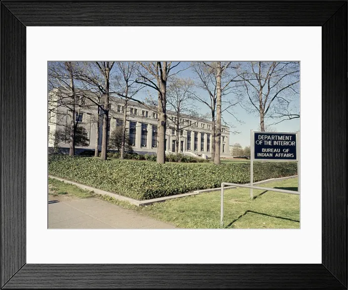 Framed Print : Bureau Of Indian Affairs Building Framed Print : Bureau Of Indian Affairs Building