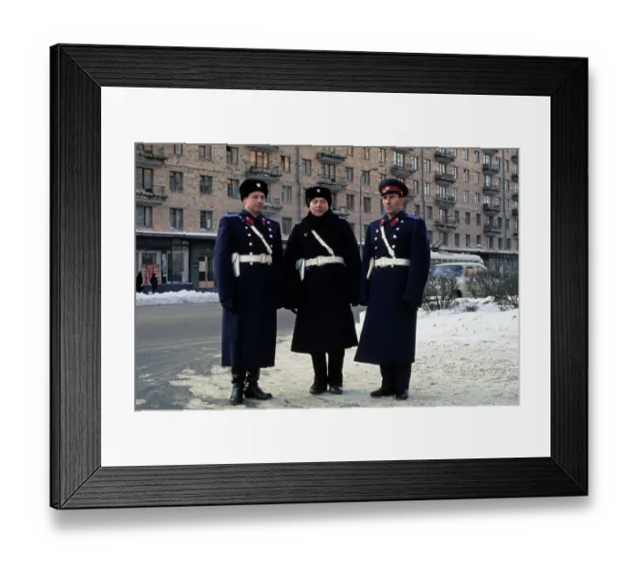 Framed Print : Moscow Police Officers Framed Print : Moscow Police Officers