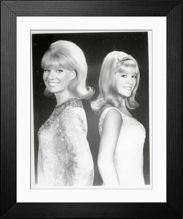 Framed Print : Publicity Photograph of Sheila and Meredith MacRae Framed Print : Publicity Photograph of Sheila and Meredith MacRae