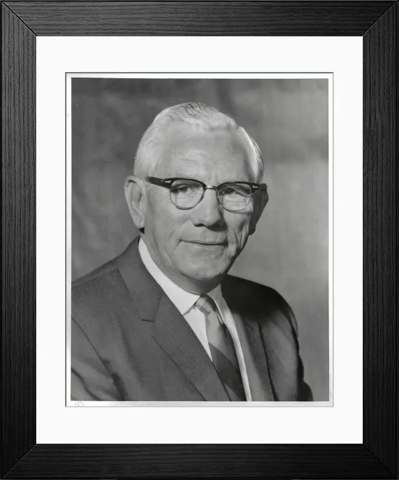 Framed Print : Portrait of Union President I.W. Abel Framed Print : Portrait of Union President I.W. Abel